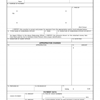 DD Form 117. Pay Voucher, Military
