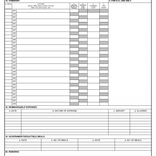 DD Form 1351-2C. Travel Voucher or Subvoucher (Continuation Sheet)