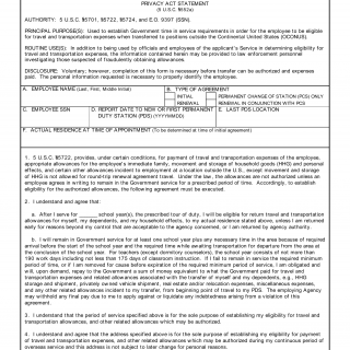 DD Form 1616. Department of Defense (DoD) Transportation Agreement Transfer of Professional School Personnel Outside CONUS (OCONUS)