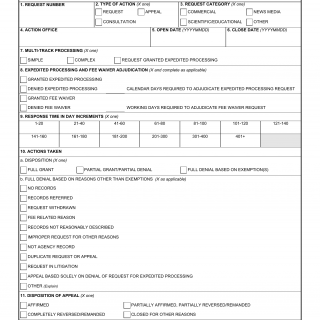 DD Form 2086-2. Freedom of Information (FOI) Consultation and Request Summary