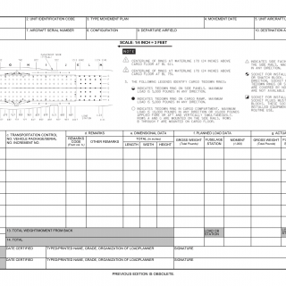 DD Form 2130-15. C-130J-30 Load Plan