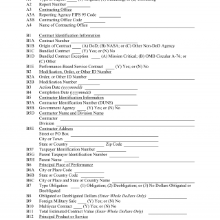 DD Form 350. Individual Contracting Action Report