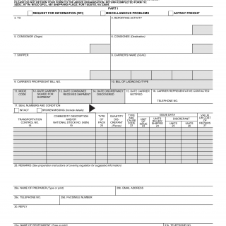DD Form 361. Transportation Discrepancy Report (TDR) | Forms - Docs - 2023