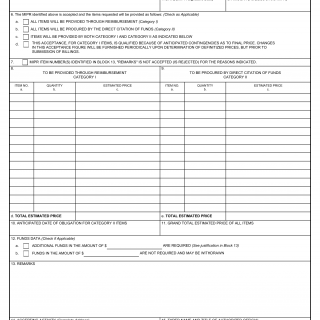 DD Form 448-2. Acceptance of MIPR