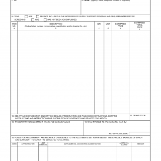 DD Form 448. Military Interdepartmental Purchase Request