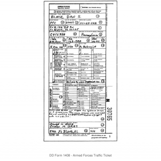 DD Form 1408. Armed Forces Traffic Ticket