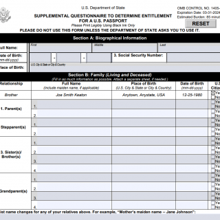 DS-5513 Supplemental Questionnaire To Determine Identity For A U.S ...