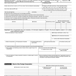 IRS Form 5471. Information Return of U.S. Persons With Respect To Certain Foreign Corporations
