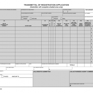 Form FO 247. Transmittal of Registration Applications
