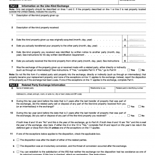 IRS Form 8824. Like-Kind Exchanges | Forms - Docs - 2023