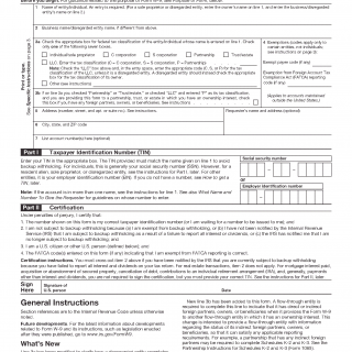 IRS Form W-9. Request for Taxpayer Identification Number and Certification