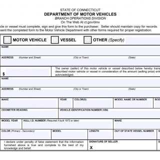 Form H-31. Bill of Sale (Connecticut)