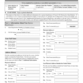 Form I-130A. Supplemental Information For Spouse Beneficiary | Forms ...