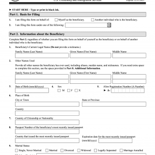 Form I-134A. Online Request to be a Supporter and Declaration of Financial Support