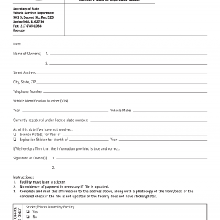 Form VSD 71. Non-Receipt Affirmation Form - Illinois | Forms - Docs - 2023