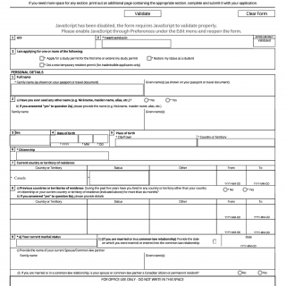 Form IMM 5709. Application To Change Conditions, Extend My Stay Or ...