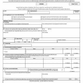 Form IMM 5710. Application To Change Conditions, Extend My Stay Or ...