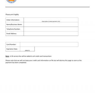 Form ITD 4014. Credit Card Payment Authorization