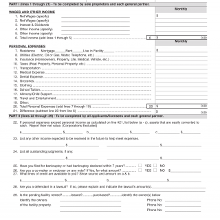 Form LIC 401A. Supplemental Financial Information - California