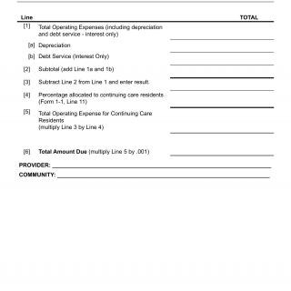 Form LIC 9264. Form 1-2: Annual Provider Fee - California