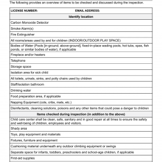 Form LIC 9279. Pre-licensing Entrance Checklist - Child Care Centers - California