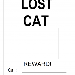 Lost Cat Poster Template — Free Printable & Editable Missing Cat Flyer Lost Cat Poster Template — Free Printable & Editable Missing Cat Flyer