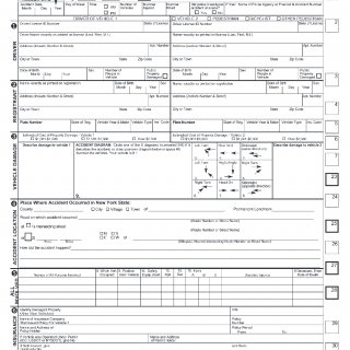 Form MV-104. Report of Motor Vehicle Accident