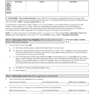 Form N 400 Application For Naturalization Forms Docs 2023   N 400 Application For Naturalization   N 400 