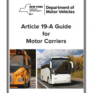 NYS DMV Form CDL-15. Article 19-A Guide for Motor Carriers