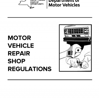 NYS DMV Form CR-82. Motor Vehicle Repair Shop Regulations