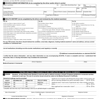 NYS DMV Form DS-874. Examination to Determine Physical Condition of Driver