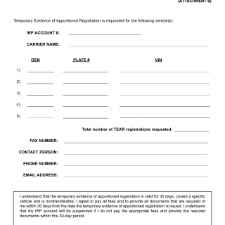 NYS DMV Form IRP-21. IRP Temporary Authority (TA) Request Form ...