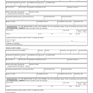 NYS DMV Form IRP-6A. International Registration Plan Schedule A & C - Part 5