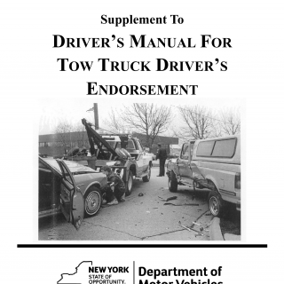NYS DMV Form MV-14. Supplement to Driver's Manual for Tow Truck Driver's Endorsement