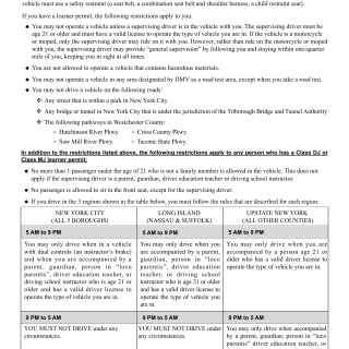 NYS DMV Form MV-500H. Important Information About Learner's Permits