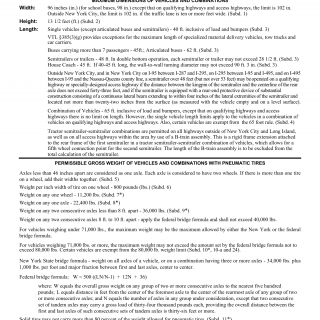 NYS DMV Form MV-519. Information Concerning Oversized/Overweight Vehicles