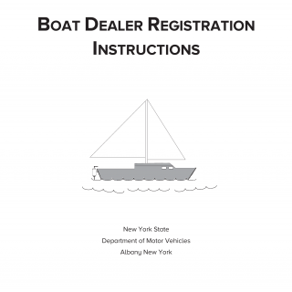 NYS DMV Form RV-1. Boat Dealer Registration Instructions