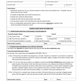 OCFS-2114. District Notification to Legally -Exempt Caregiver Enrollment Agency
