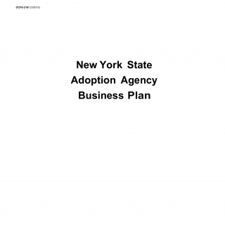 OCFS-2161. Adoption Agency Business Plan