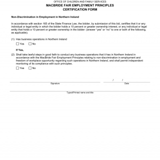 OCFS-2633. MacBride Fair Employment Principles Certification Form.dotx