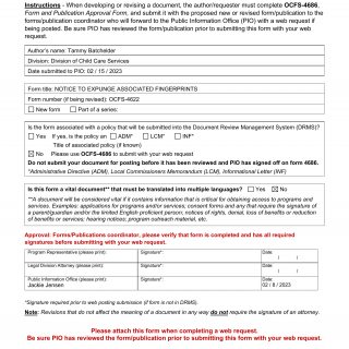 OCFS-4686. Form and Publication Approval Form