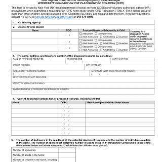 OCFS-5050f. Regulation 7 - Combined Form