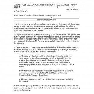 Power of attorney Power of attorney