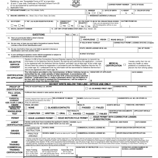 Form R-229. Application for a Non-Commercial Learner Permit and/or Driver License