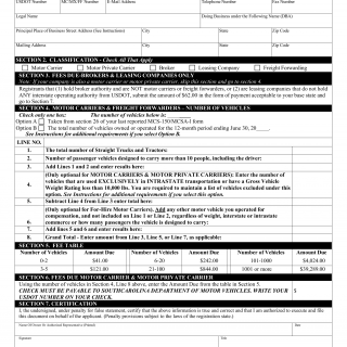 SCDMV Form 2023 UCR. 2023 Unified Carrier Registration