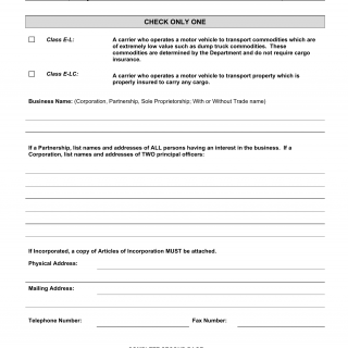 SCDMV Form COC. Application for Certificate of Compliance for Operation of For-Hire Motor Vehicle Carriers