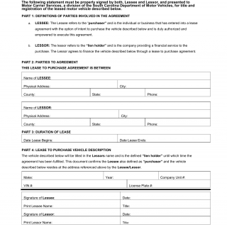 SCDMV Form IRP-10. Proof of Equipment Ownership Through a Lease to Purchase