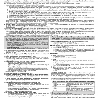 SCDMV Form MV-94. International Customers' Checklist (Required Documents)