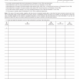 How real estate is reported and valued under IRS Form 706