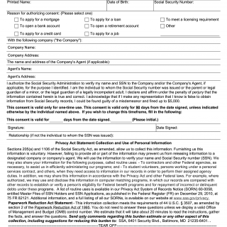 Form SSA-89. Authorization For The Social Security Administration (SSA ...